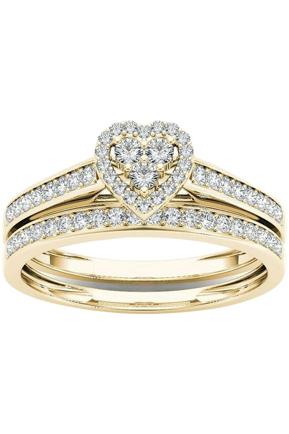 Ring for Women 925 Silver 14k Gold Rings Rings for Women Zircon Gold-plated Ring Rings Couple Inlaid Classic Jewelry Rings Rings In Jewelry Birthday Anniversary Jewelry Gift on Clearance