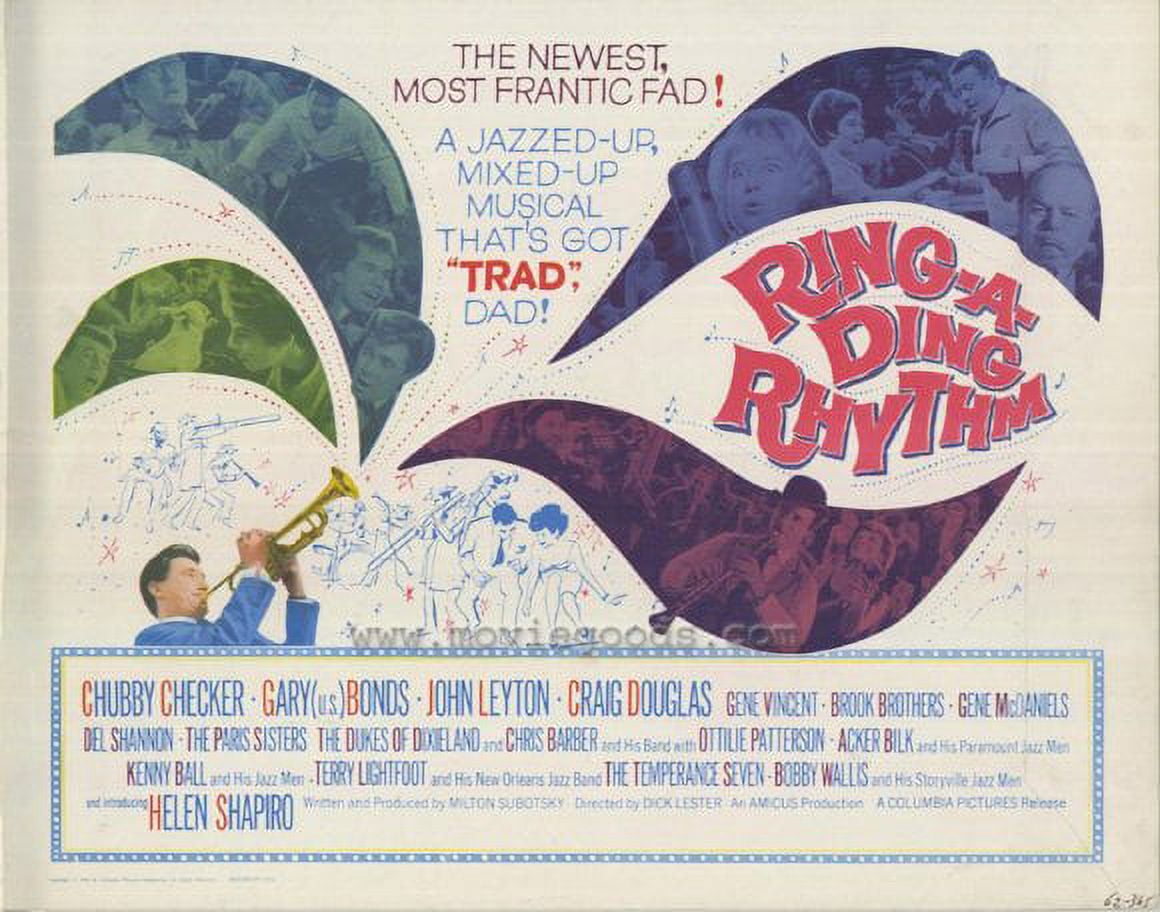 RingaDing Rhythm movie POSTER (Style A) (11" x 14") (1962