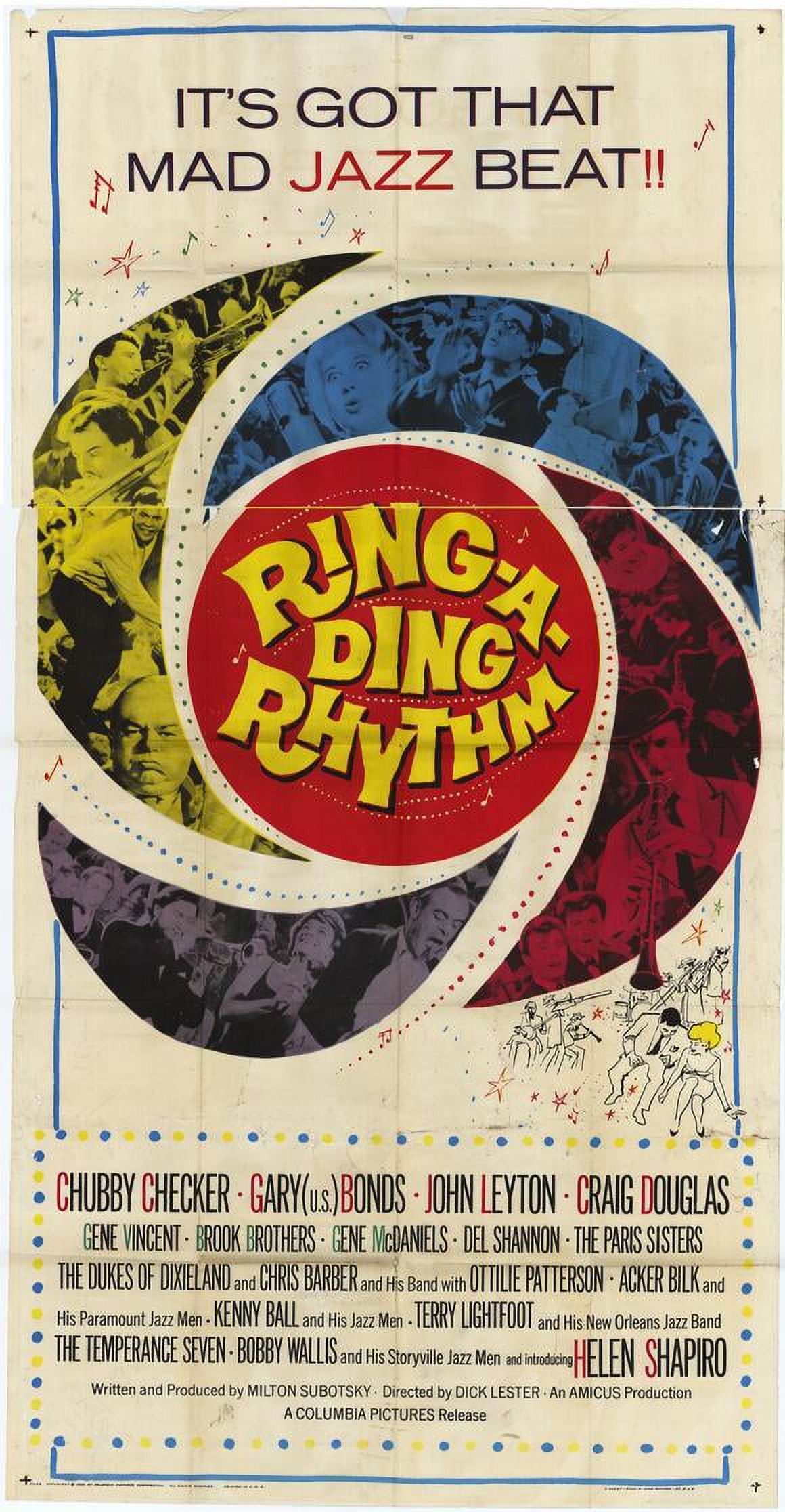 RingaDing Rhythm movie POSTER (Style B) (11" x 17") (1962