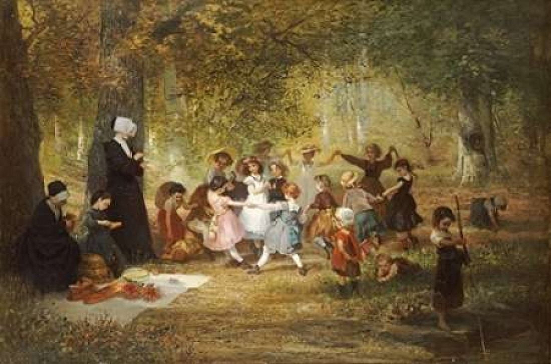 Ring a Ring a Roses Canvas Art - Anton Dieffenbach (24 x 36)