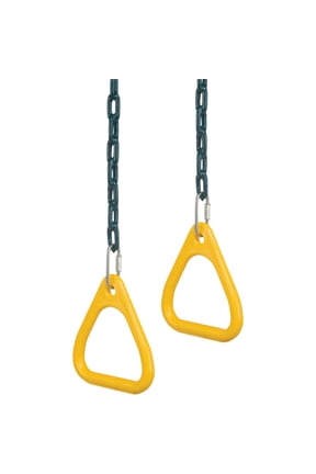 N Slide DropShip Ring and Trapeze Combo Swing - Trapeze Style - 1 Piece, Black Residential Use, Standard Application
