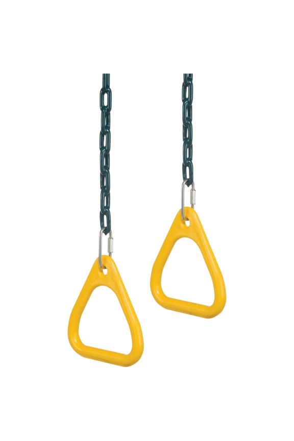 N Slide DropShip Ring and Trapeze Combo Swing - Trapeze Style - 1 Piece, Black  Residential Use, Standard Application