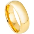 thumbnail image 1 of Ring for Men and Ladies ipauly inc Ring Domed Gold-Plated Polished Shiny – 7mm Wedding Band Ring Ideal Rings for Couples, 1 of 5