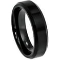 thumbnail image 1 of Ring for Men and Ladies ipauly inc Ring Flat Brushed Center High Polished Beveled Edge – 6mm Wedding Band Ring Ideal Rings for Couples, 1 of 5