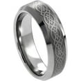 thumbnail image 1 of Ring for Men and Ladies ipauly inc Ring Laser Engraved Celtic Pattern – 6mm Wedding Band Ring Ideal Rings for Couples, 1 of 5