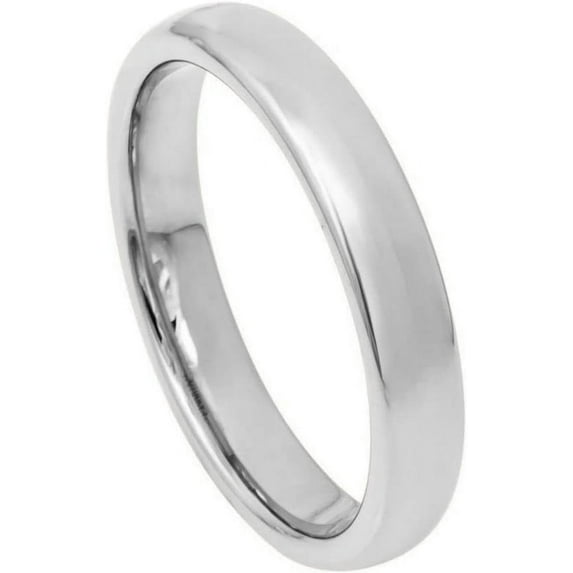 Ring for Men and Ladies ipauly inc Ring Polished Shiny Domed Ring – 4mm Wedding Band Ring Ideal Rings for Couples