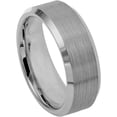 thumbnail image 1 of Ring for Men and Women Gifts With Thought Ring Brushed Center High Polished Beveled Edge – 8mm Wedding Band Ring Ideal Rings for Couple, 1 of 5