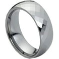 thumbnail image 1 of Ring for Men and Women Gifts With Thought Ring Domed Faceted Ring – 8mm Wedding Band Ring Ideal Rings for Couples, 1 of 5