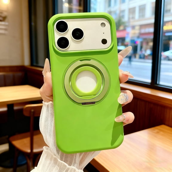 Ring for iPhone 17 Pro Max Case with Kickstand Ring Holder [Compatible with Mag-Safe] Rotatable Stand Military Grade Shockproof Drop Protective for iPhone 17 Pro Max Phone Cover, Green