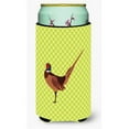 thumbnail image 1 of Ring-necked Common Pheasant Green Tall Boy Beverage Insulator Hugger, 1 of 1