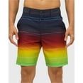 thumbnail image 1 of Ring of Fire Men's 4 Way Stretch Hybrid Board Shorts Quick Dry 7" Inseam Size 30 to 38, 1 of 7