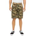 thumbnail image 1 of Ring of Fire Men's Belted 9" and 13" Inseam Twill Cargo Shorts Size 30 to 38 Green Camo-9" Size 32, 1 of 11