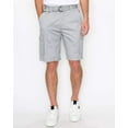 thumbnail image 1 of Ring of Fire Men's Belted 9" and 13" Inseam Twill Cargo Shorts Size 30 to 38 Light Gray-9" Size 32, 1 of 11