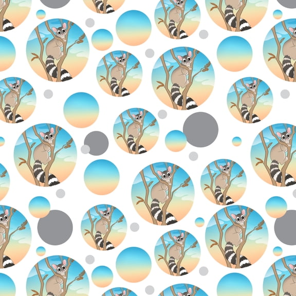 Ring-tailed Cat Premium Gift Wrap Wrapping Paper Roll
