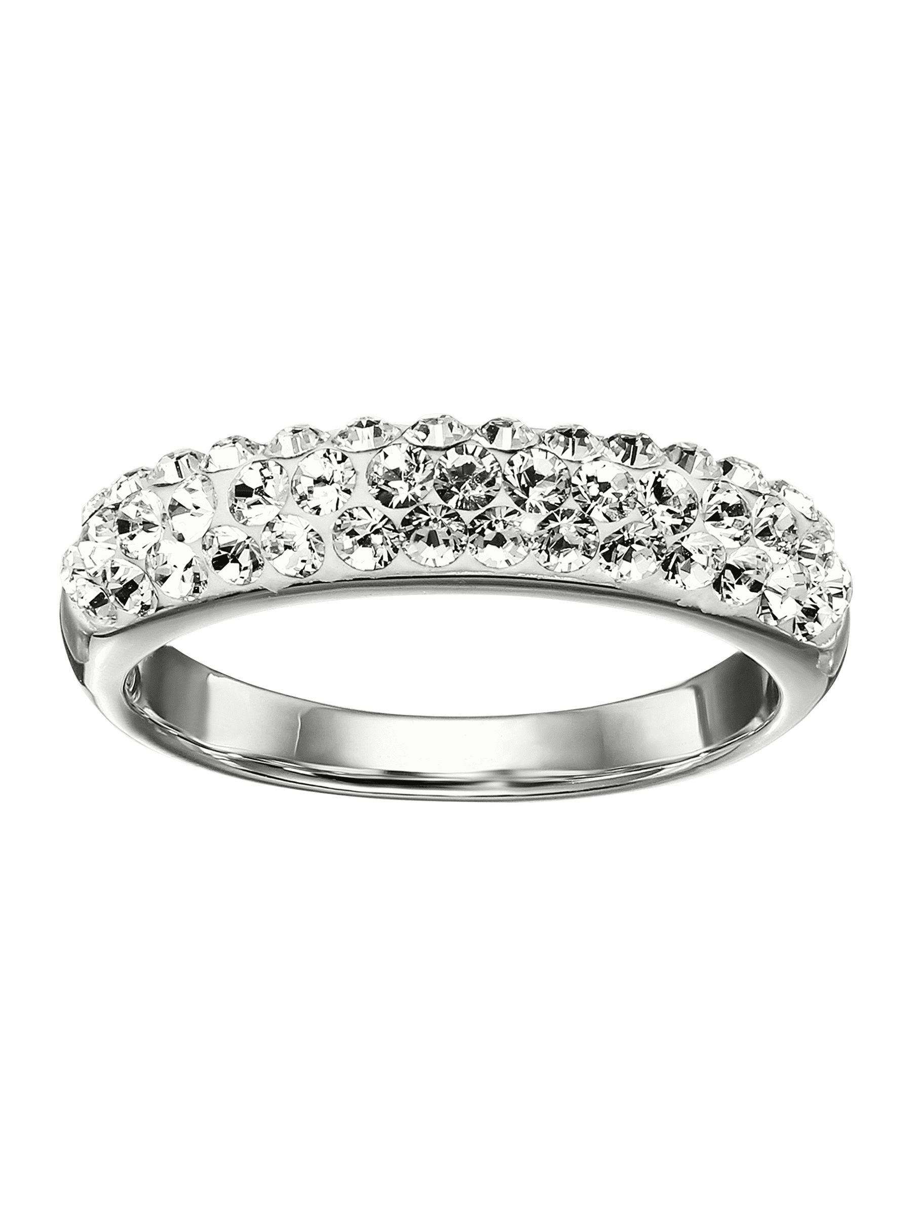 Ring with Swarovski Crystals in Sterling Silver