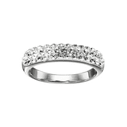CRYSTALUXE Ring with Swarovski Crystals in Sterling Silver