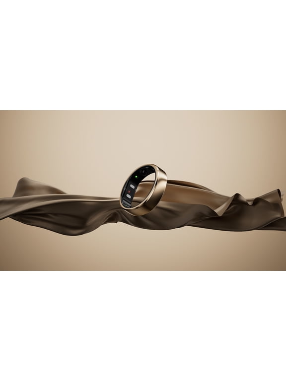 Gen 2 Air Smart Ring - 24/7 Health Tracking, Cycle Insights with Period Predictions, Ultra-Thin, Up to 10-Day Battery, Subscription-Free (Size 7, Dune Gold)