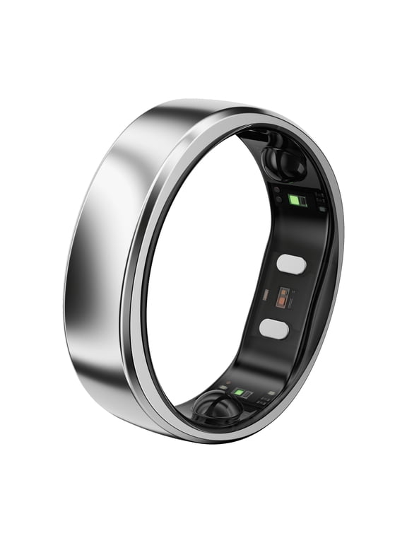 Gen 2 Air Smart Ring - 24/7 Health Tracking, Cycle Insights with Period Predictions, Ultra-Thin, Up to 10-Day Battery, Subscription-Free (Size 7, Galaxy Silver)