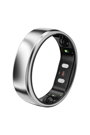 Gen 2 Air Ultra-Thin Smart Ring with Health Tracking and AI (Size 7; Galaxy Silver)