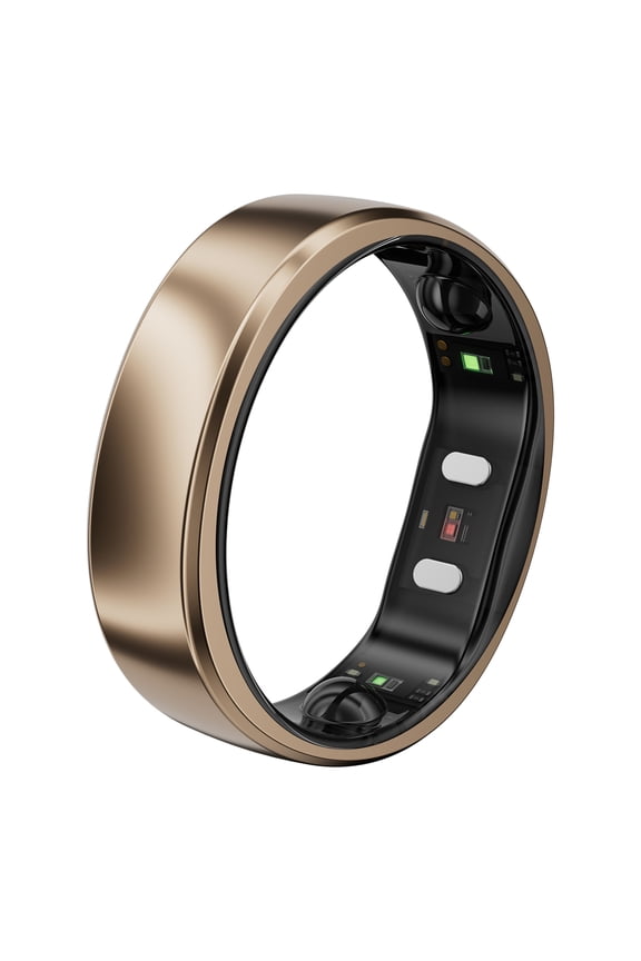 Gen 2 Air Ultra-Thin Smart Ring with Health Tracking and AI (Size 8; Dune Gold)