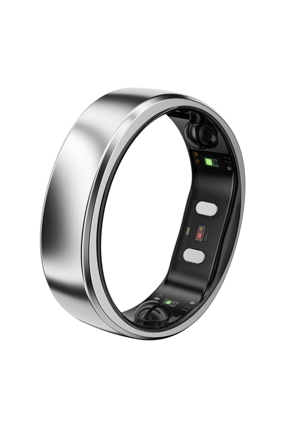 Gen 2 Air Ultra-Thin Smart Ring with Health Tracking and AI (Size 8; Galaxy Silver)