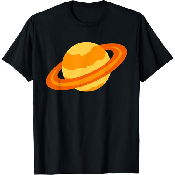 Ringed Planet T-Shirt men and women can wear, black, white, gifts