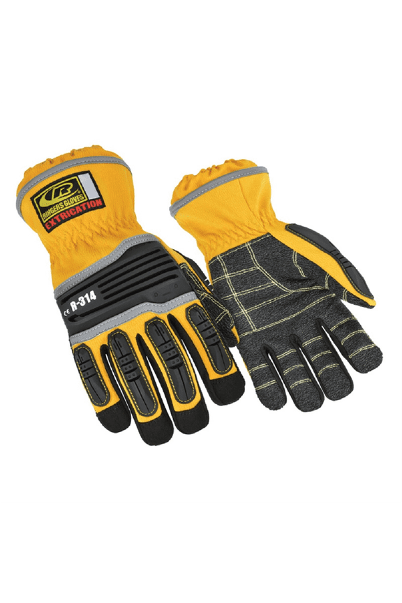 RINGERS R-314 Protective Extrication Search Rescue Gloves, Yellow Small, 1 Pair