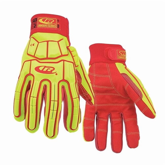Ringers Gloves Cut Resistant Glove,Yellow/Red,3XL,PR 168-13