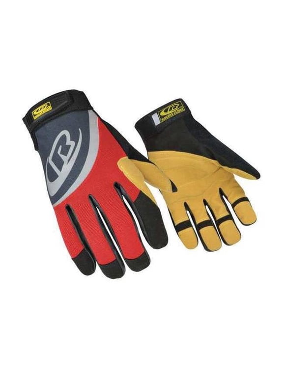 Ringers Rope Rescue Gloves, Black/Red, Large