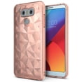 thumbnail image 1 of Ringke Air Prism Case Compatible with LG G6, 3D Geometric Design Slim TPU Cover - Rose Gold, 1 of 9
