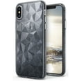 thumbnail image 1 of Ringke Air Prism Case Compatible with iPhone X, 3D Geometric Design Slim TPU Cover - Glitter Gray, 1 of 7