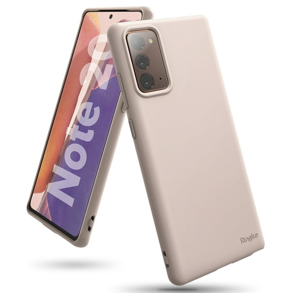 Ringke Air-S Case Compatible with Samsung Galaxy Note20, Silicone Shockproof Matte Slim - Pink Sand