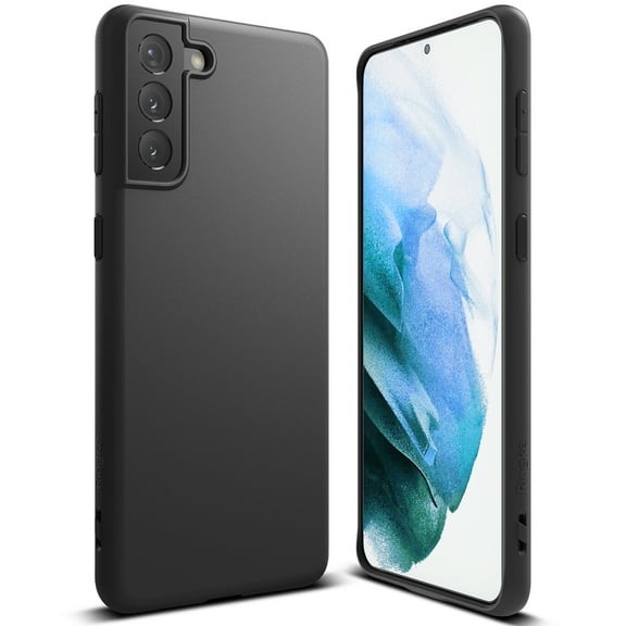 Ringke Air-S Case Compatible with Samsung Galaxy S21 Plus, Flexible Shockproof Matte Slim - Black