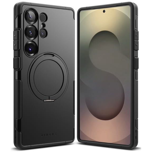 Ringke Alles for Galaxy S25 Ultra Case, Kickstand Rugged Heavy Duty Shockproof Protector Phone Cover - Black