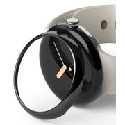 Ringke Bezel Styling Compatible with Google Pixel Watch 2022 Case, Adhesive Frame Ring Cover Anti Scratch [Stainless Steel] Protector Accessory - 40-02 ST Black