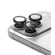 Ringke Camera Lens Frame Glass [2 Pack] for iPhone 17 Pro / 17 Pro Max, 9H Hardness High Definition Lens Protector - Black