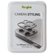 Ringke Camera Styling Compatible with Apple iPhone 12 Pro Max, Aluminum Frame Lens Cover - Silver
