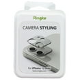 thumbnail image 1 of Ringke Camera Styling for iPhone 12 Mini, Aluminum Frame Camera Lens Protector - Silver, 1 of 10