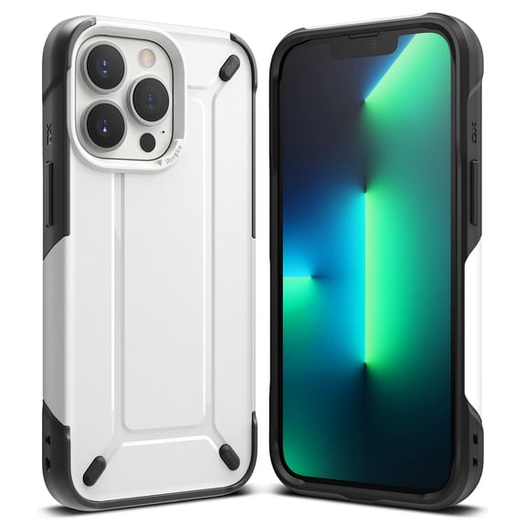 Ringke DX Case Compatible with iPhone 13 Pro, Tough Dual-Layered Military Grade Drop Protection Heavy Duty Back Cover - White