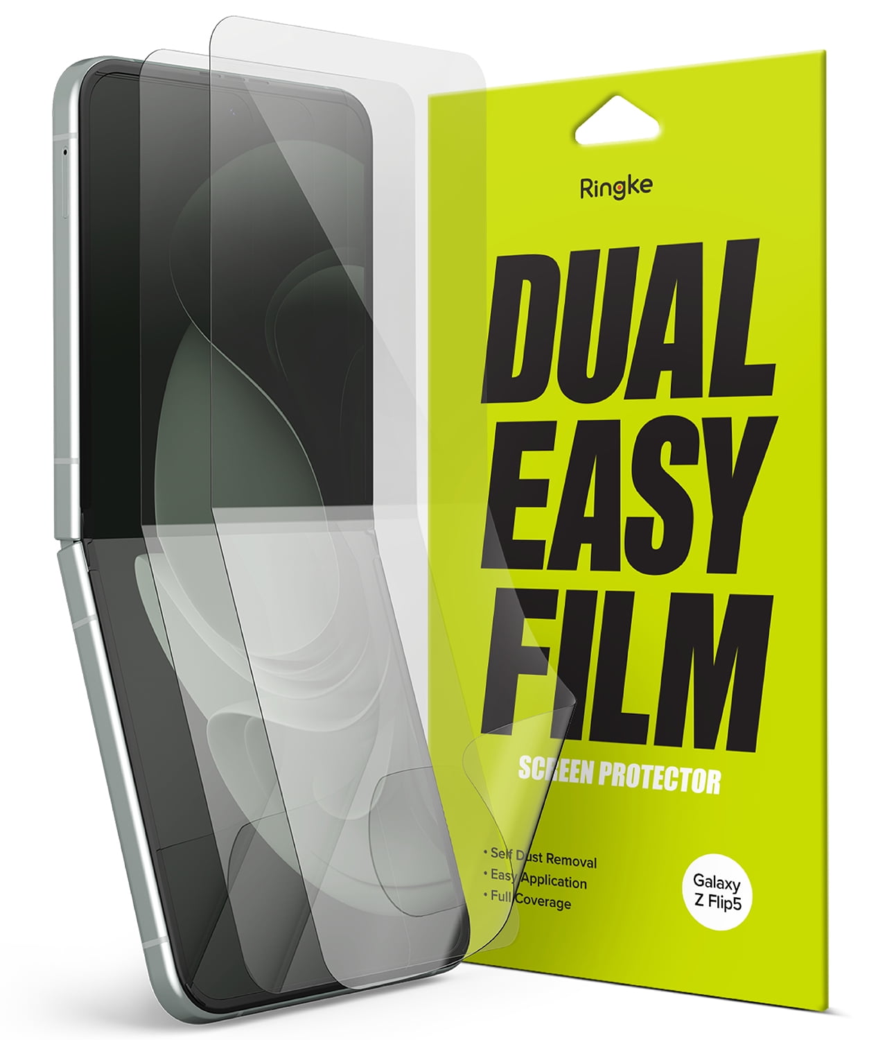 Ringke Dual Easy Film [4-Layer Protection / 2 Pack] Compatible with ...