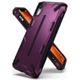 thumbnail image 1 of Ringke Dual-X Case Compatible with iPhone XR, Double Layer Heavy Duty Defense Armor Cover - Metallic Purple, 1 of 8