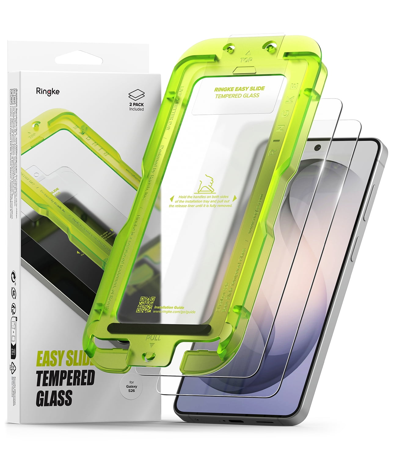 Ringke Easy Slide Tempered Glass [Easy-Installation Tool] for Galaxy ...