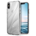 thumbnail image 1 of Ringke Flow Case Compatible with iPhone 8, Minimalist Wavy Textured Shock Absorption TPU Lightweight Design Cover - Clear, 1 of 9