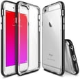 thumbnail image 1 of Ringke Frame Case Compatible with iPhone 6s, Dual-Layer Reinforced TPU + PC Bumper Cover - Black, 1 of 8