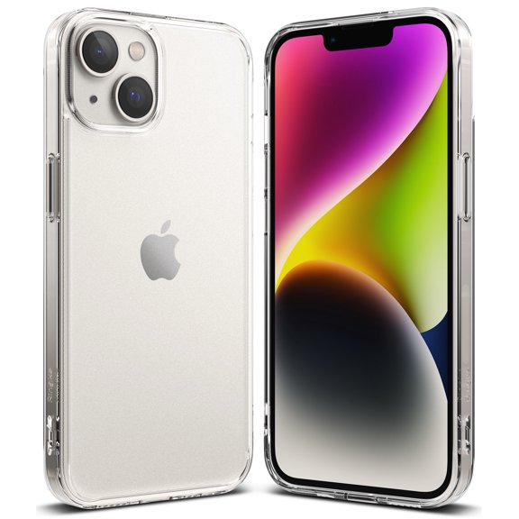 Ringke Fusion [Anti-Fingerprint Technology] Compatible with iPhone 14 Case 6.1 Inches, Protective Sturdy Back Shockproof TPU Bumper Translucent Smudge Proof Cover for Women, Men - Matte Clear