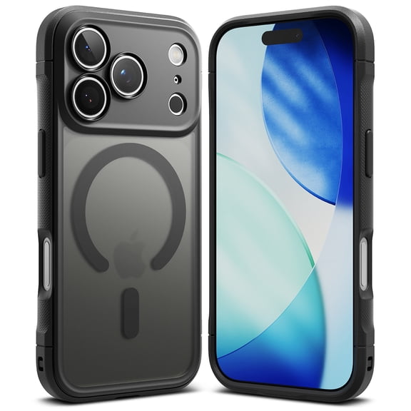 Ringke Fusion Bold Magnetic Matte [Enhanced Frame] for iPhone 17 Pro Case, Heavy-Duty Protective Cover Compatible with MagSafe - Magnetic Smoke