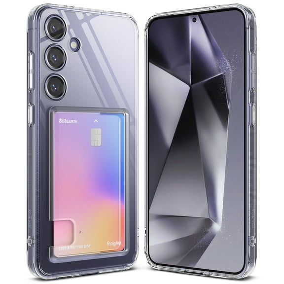 Ringke [Fusion Card] Anti-Yellowing Protective Card Holder Samsung Galaxy S24 Plus Case - Clear