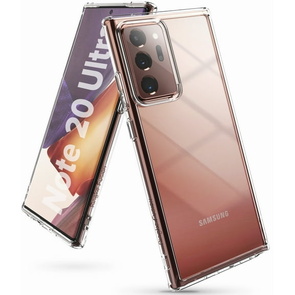 Ringke Fusion Case Compatible with Samsung Galaxy Note 20 Ultra, Transparent PC Back TPU Bumper Drop Protection Phone Cover - Clear