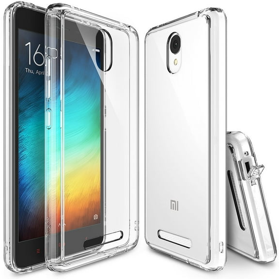 Ringke Fusion Case Compatible with Xiaomi Redmi Note 2, Transparent PC Back TPU Bumper Drop Protection Phone Cover - Clear