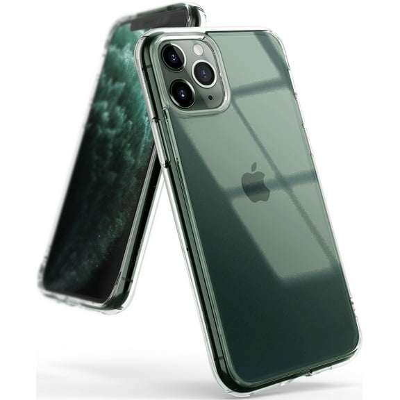 Ringke Fusion Case Compatible with iPhone 11 Pro Max, Transparent PC Back TPU Bumper Drop Protection Phone Cover - Clear